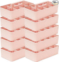 -Large Portable Caddy, DIY Dividers, 8 Compartments, School Office Supplies Home Business Basket with Handle Storage Organizer Made in USA (10 PACK, Indie Pink)