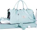 Gym Bags Womens Mens with Shoes Compartment and Wet Pocket Travel Duffel Bag for Women for Plane Sport Gym Tote Bags Swimming YogaSmall Waterproof Weekend Overnight Bag Carry on Bag Hospital Holdalls