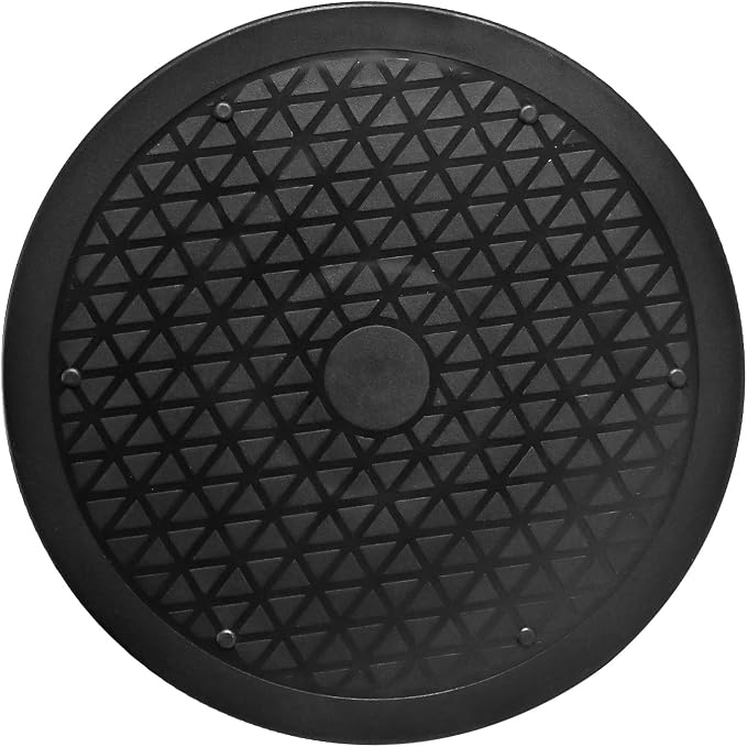 Lazy Susan Turntable 6 Pack 12 Inch Black, Plastic Turntable Organizer, Lazy Susan Organizer for Cabinet Pantry Fridge Kitchen Countertop