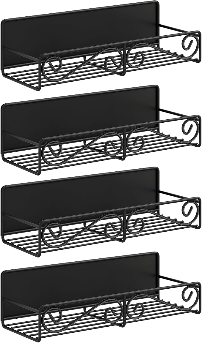 4 Pack Magnetic Spice Rack for Refrigerator