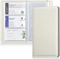 Pu leather business card organizer， 240 Capacity business card holder organizer，Credit card holder for women and men