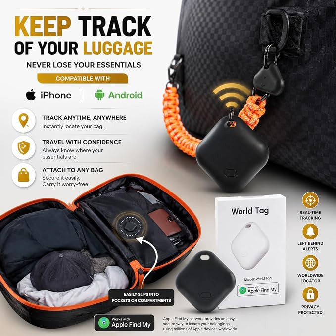 40L Premium Travel Vacuum Bags with Pump, 270° Open Carry on Suitcase Compression Bags for Luggage, Reusable TPU Zipper Seal, Vacuum Bags for Travel with Pump, 2 Pack Compression Kit, Straps & Tracker