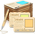 Kosiz 10 Set Chaos Coordinator Appreciation Gifts Bulk Wooden Sticky Note Holder with Notes and Ballpoint Pens Chaos Coordinator Thank You Gifts for Teacher Back to School Party Supplies