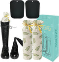 Boot Shapers for Women, Tall Boot Tree Cedar Freshener Inserts for Stand up | Plastic boot trees keep tall boots upright, wrinkle free. Includes cedar sachet inserts for lasting freshness