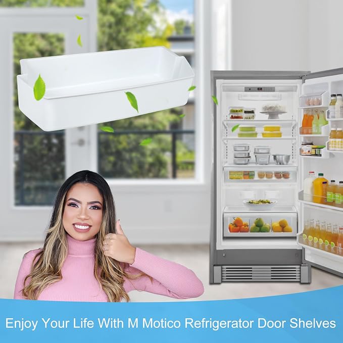 2187172 Refrigerator Door Shelf Replacement Compatible with Frigidaire Whirlpool Amana Estate Refrigerator Shelves AP6006028, 2187194, AP3853103, PS328468, PS986890, 3046299 Door Bins (3 Pack)
