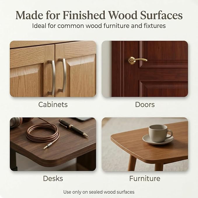 Wood Cleaning Wipes 30 Ct, Clean, Polish & Condition | Restore & Protect Shiny Surface, Wet Cleaner Wipes for Wooden Furniture, Kitchen Cabinets, Doors, Desks, Tables & Carved Wood