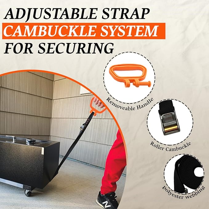 MULTUS Handle and Haul 2 Handle Moving Strap to Lift Carry Drag - 2 Pack
