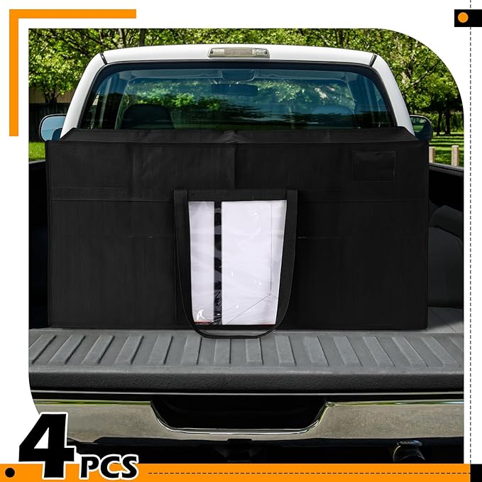 4 Pack 66 Gallon Extra Large Moving Bags with Visible Window XXL Heavy Duty Storage Bag Jumbo Big Tote for College Dorm Clothes Blankets Space Saving Alternative to Moving Boxes(Black)