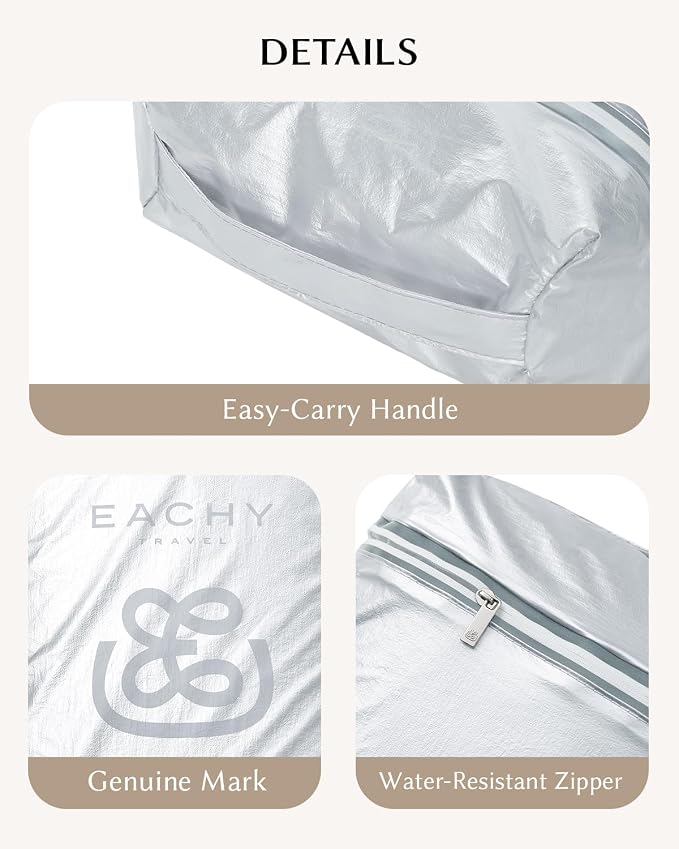 EACHY Shoe Bag for Travel, Water-Resistant Shoe Pouch for Gym, Odor-Resistant Soccer Cleats Bag for Sport