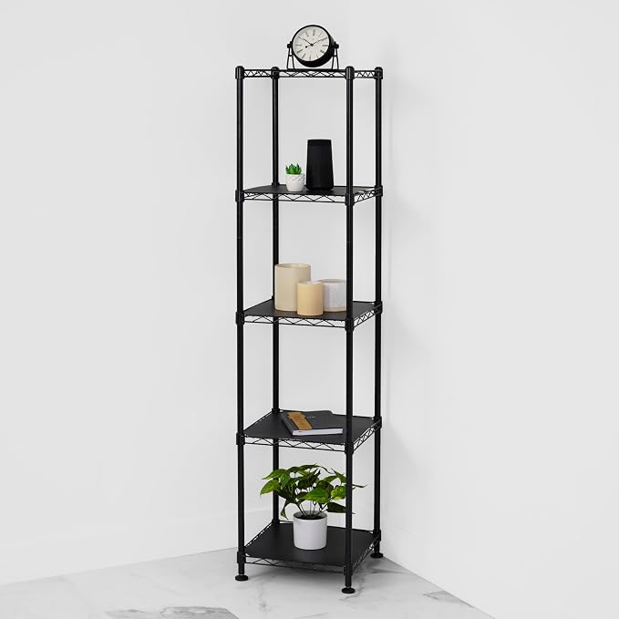 SafeRacks NSF 5-Tier Heavy Duty Steel Wire Shelves (14"x14"x60")