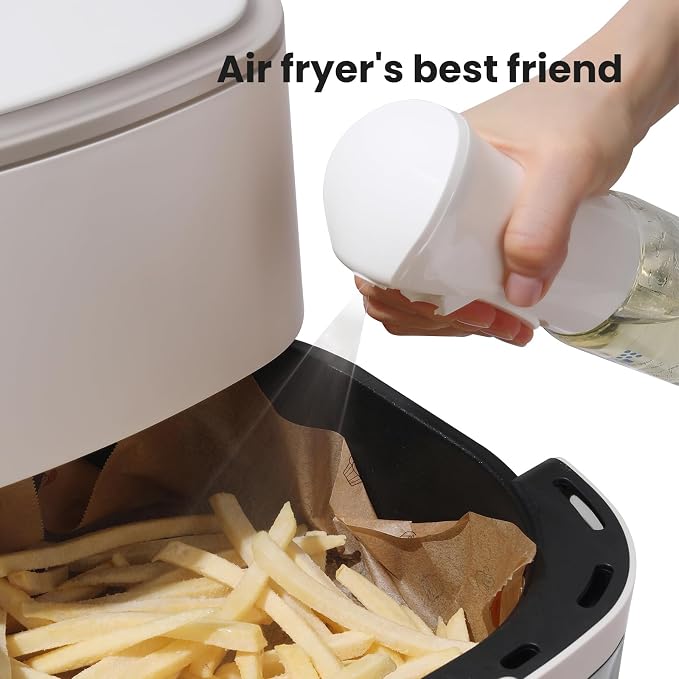 Mistifi oil spray 200ml PET food grade bottle Fine Mist Spray Bottle for Air Fryer, Olive Oil, Healthy Nonstick Frying, Commercial & Home Kitchen Use (200ml PET bottle 998)