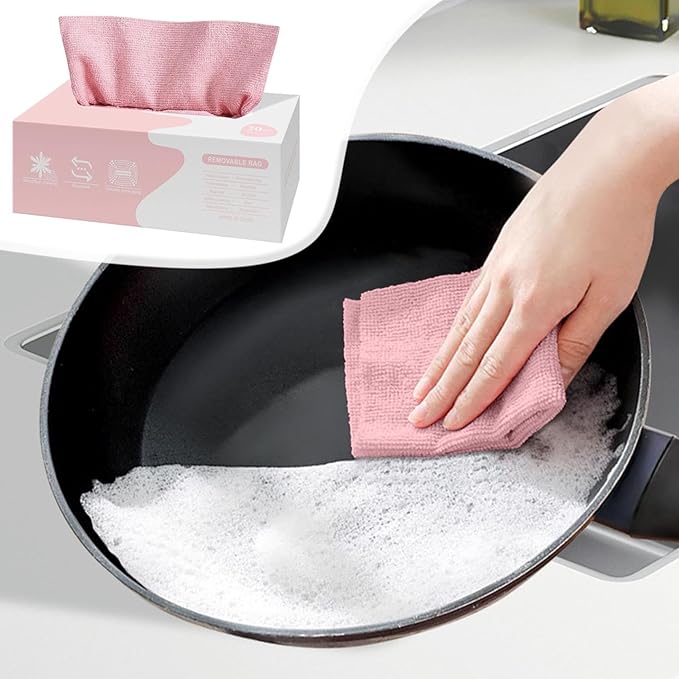 Microfiber Cleaning Cloths in Box, 20 Pack Extract Towels, Lint Free Reusable Rags for Household Kitchen Cleaning, Ultra Absorbent Multi-Purpose Wipes for Car Wash Detailing (04)