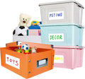 150 Large Size Removable Customizable Blank Labels, Water/Oil/Tear Resistant, No Residue for Home Organization Projects, Bins, Kitchen Storage Containers, Desk Items(6”x 4”)