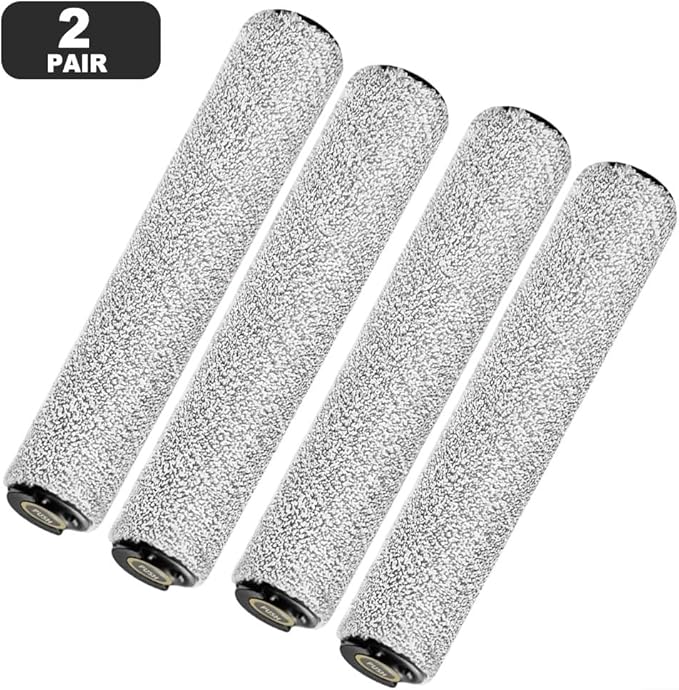 Minhe Replacement Roller Brush for MOVA Z60 Ultra, Main Cleaning Brush with Enhanced Suction and Debris Capture, No Tools Required for Daily Maintenance(2 Pairs)