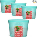 Reusable Food Storage Bags Extra Large, 0.8 Gallon/101 fl.oz/3000 ml, 4 Pack 100% Silicone Food Storage Bags Stand-Up Wide-Mouth Zip-Lock for Large Items, Freezer Microwave Oven Dishwasher Safe, Aqua