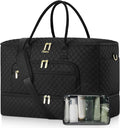 Travel Duffle Bag, Wide Open Large Weekender Bag for Women with Shoe Compartment, Carry on Overnight Bags with Toiletry Bag, Hospital Bag for Women Labor Delivery