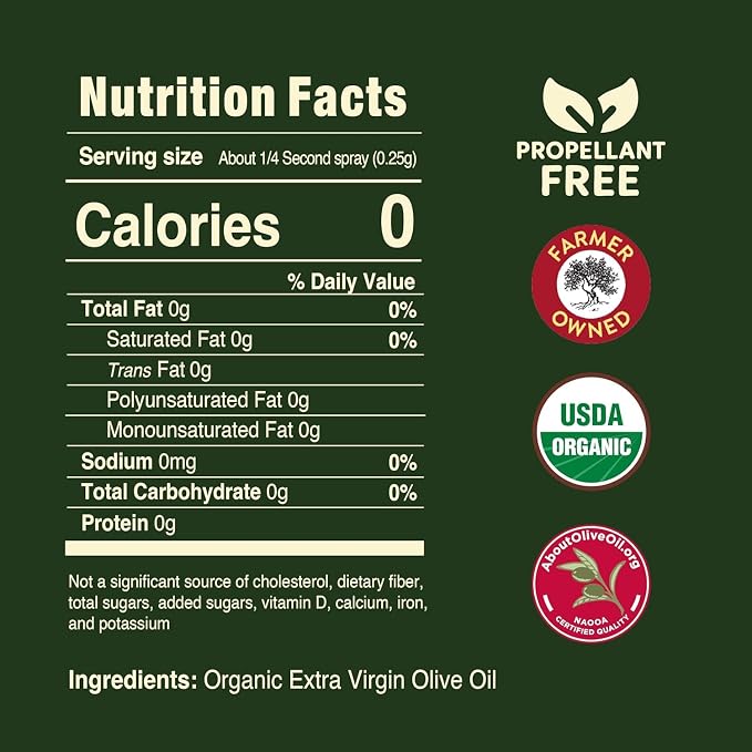Pompeian Keto Blend Cooking Spray with Extra Virgin Olive Oil and Avocado Oil - (6 Pack) 5 Fl Oz - No Propellants - Mild, Buttery Flavor for Sautéing, Stir-Frying, and Roasting