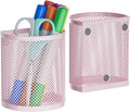 LUCYCAZ Magnetic Pencil Holder - Locker Accessories, 2 Pack Magnetic Pen Holder for Refrigerator for Home School and Office (Pink)