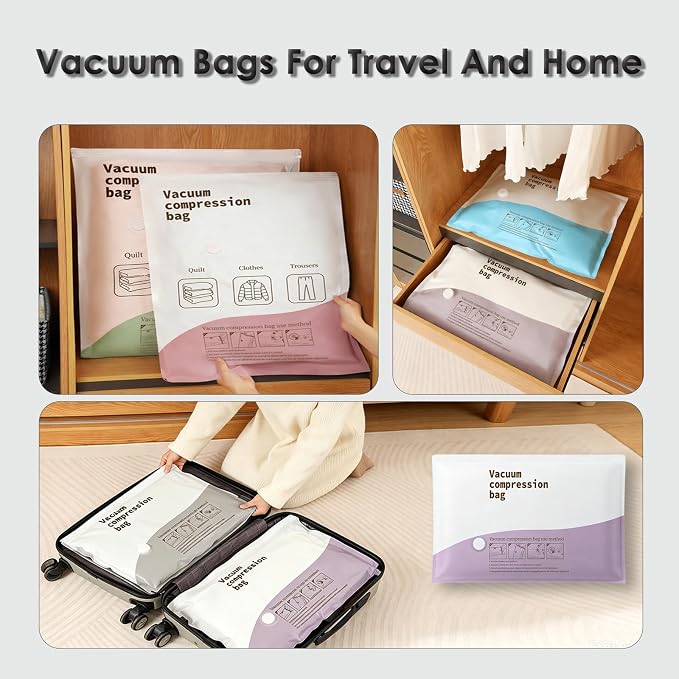 Hanari Vacuum Storage Bags for Travel with Electric Pump, 15 Combo 5(S+M+L) | Save 80% Space|Wireless Electric Pump|Vacuum Bags for Travel|Clothing Storage|1500mAh Battery|4000Pa Suction