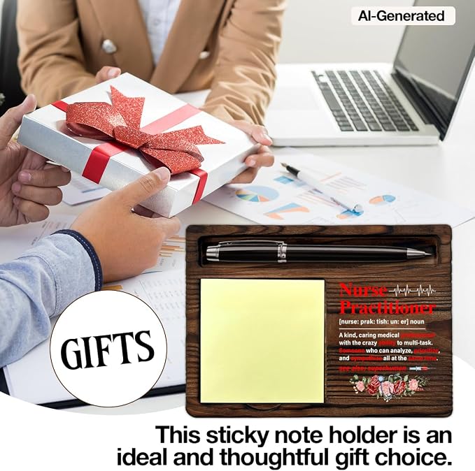 Nurse Practitioner Gifts for Women, Appreciation Gifts for NP Nurse Nicu Nurses Medical Assistant, Nurse Practitioner Definition Sticky Note Holder