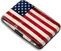 Maicican RFID Blocking Aluminum Credit Card Holder | Slim Metal Wallet for Women & Men, Business Card Case for Travel, Fits Front Pocket, Card holder wallet - American flag