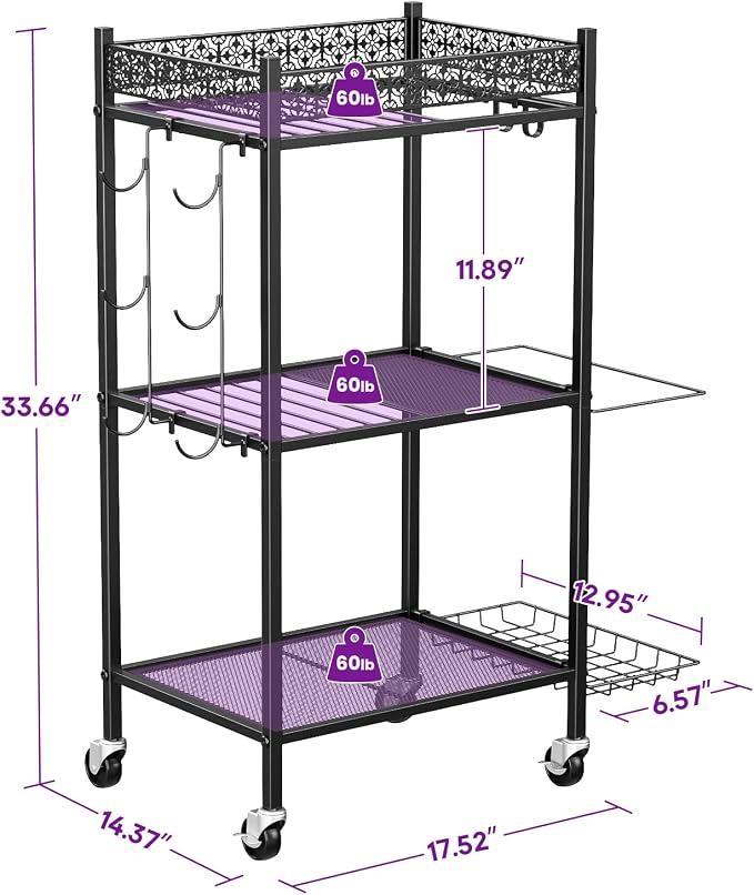 Yoga Mat Storage Rack, Home Gym Storage Rack, VOPEAK Workout Storage for Yoga Mat, Foam Roller, Gym Organizer Gym Equipment Storage for Home Exercise and Fitness Gear
