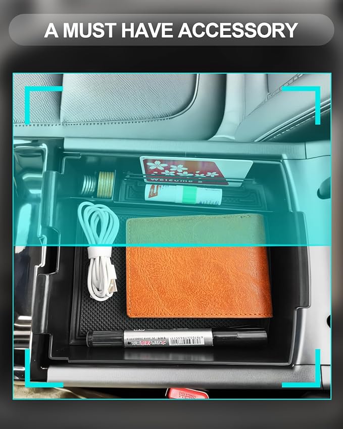 CDEFG for 2025 2026 Hyundai Tucson Limited Center Console Organizer, for 2025 2026 Hyundai Tucson Accessories Middle Console Storage Box(Electronic Transmission of AT ONLY)