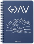Steel Mill & Co Faith Inspired Mini Spiral Notebook, 8.25" x 6.25" Journal with Durable Hardcover and 160 Lined Pages (Greater than the Highs and Lows)