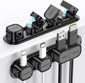 6 Pack Magnetic Cable Clips [1s Open/Lock], Laitver Cord Organizer Holder Strong Adhesive Desk Cable Management- Organize Charging Cords Neatly for Home, Office, Car,Desk, Nightstand-Black | Strong Adhesive Desk Cable Management- Organize Charging Cord...