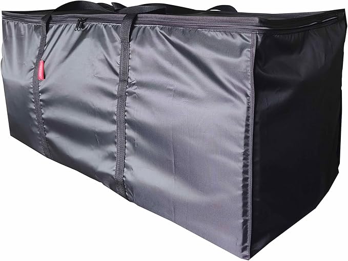 Large Moving Bags 4 Pack Black Heavy Duty Totes For Storage, Wrap Around Handles, Storage Bags for Space Saving