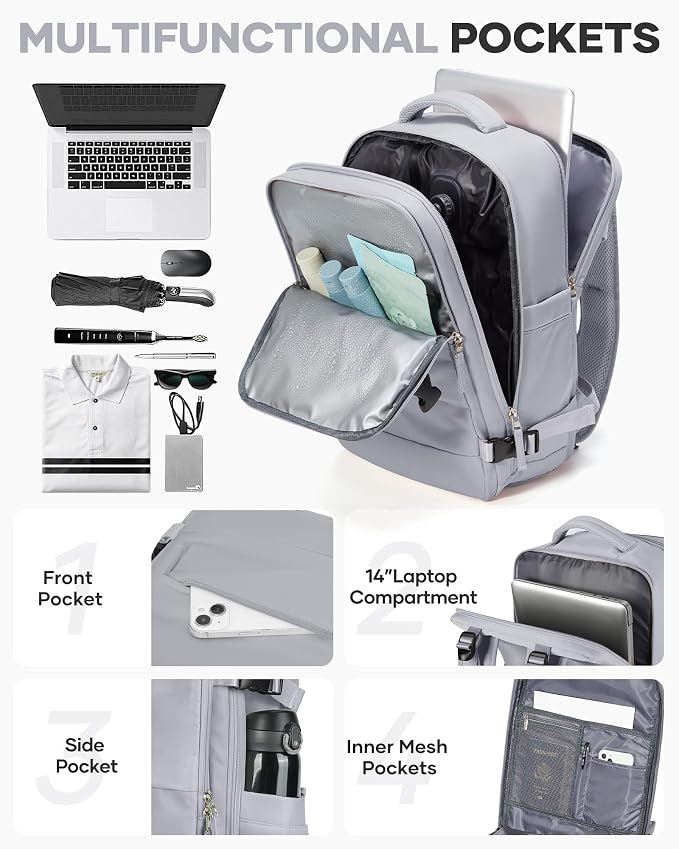 coofay Vacuum Backpack Travel with Pump Vacpack Travel Backpack with Vacuum System Mochila de Viaje Compresion al Vacio Easyvacpack Airbag Backpacks for Traveling Carry on Luggage