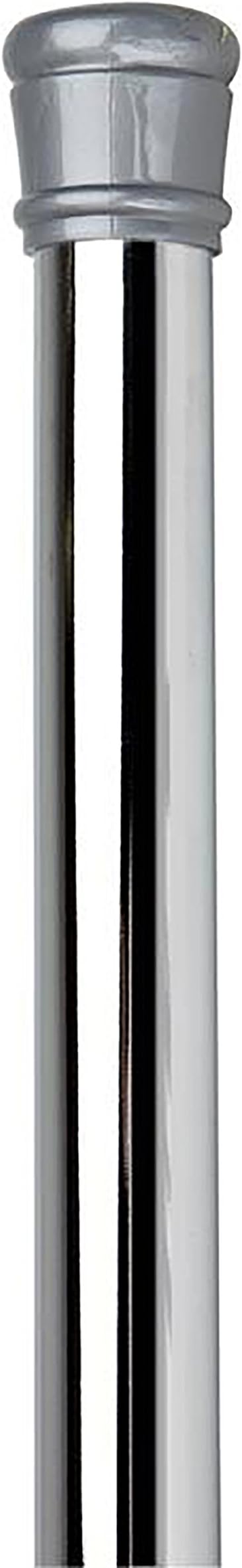 Tension Curtain Rod | Spring Loaded | Adjustable Expandable 42”-76” | Bathroom Shower Rod | Closet Pole | Room Divider | No Rust | No Drilling | Chrome