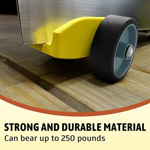 1 Pcs Plywood Dolly Drywall Dolly Cart, Small Drywall Cart with Wheel, Slot Sizes of 1/2", 3/4", 1", and 1-1/4 Inches Wood Paneling and Plywood Carrier, Holds up to 250 Lbs, 6x5x3 Inches