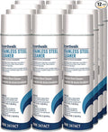 Boardwalk Stainless Steel Cleaner and Polish, Lemon, 18 oz Aerosol Spray, 12/Carton