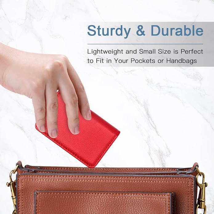 Padike Business Name Card Holder Luxury PU Leather,Business Name Card Holder Wallet Credit card ID Case/Holder For Men & Women - Keep Your Business Cards Clean