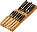 Knife Drawer Organizer (Natural, 13 Knives Organizer)
