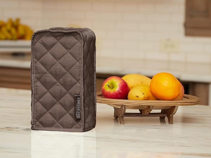 Covermates Keepsakes Can Opener Cover – Quilted Electric Appliance Protector for Kitchen Counter Storage – Dust & Stain Resistant – Washable Slip-On Design, Bronze