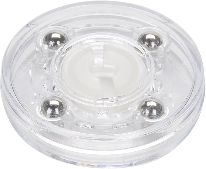 TamBee 4 Pack 2 Inch Acrylic Lazy Susan Turntable Organizer, 360° Rotation Display Base, White Acrylic for Spice Rack, Cake, Kitchen Cabinet, Pantry Decorating
