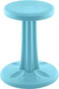 KORE Design Wobble Stool Chair, Girls + Boys Kid Desk Stools, Ergonomic Small Office Chairs, Flexible Seating for Active Kids, ADD/ADHD, Classroom, School, Home, Junior (16in), Age 8-9 yrs, Pale Blue