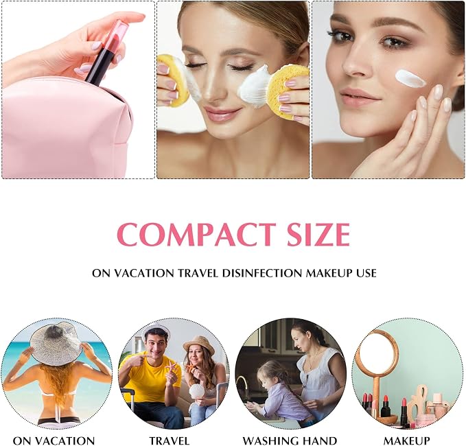 50 Pack Foam Pump 1oz/30ml Refillable Dispenser Travel Size Plastic Mini Bottle for Lash Shampoo, Cleaning, Cosmetics - Portable Clear Foaming Packaging