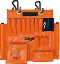 Lineman Tool Board, Aerial Apron, Bucket Truck Tools Organizer with Over 16 Pockets, Tool Organizer for Bucket Trucks and Lineman, Includes Two 2” Bucket Hooks