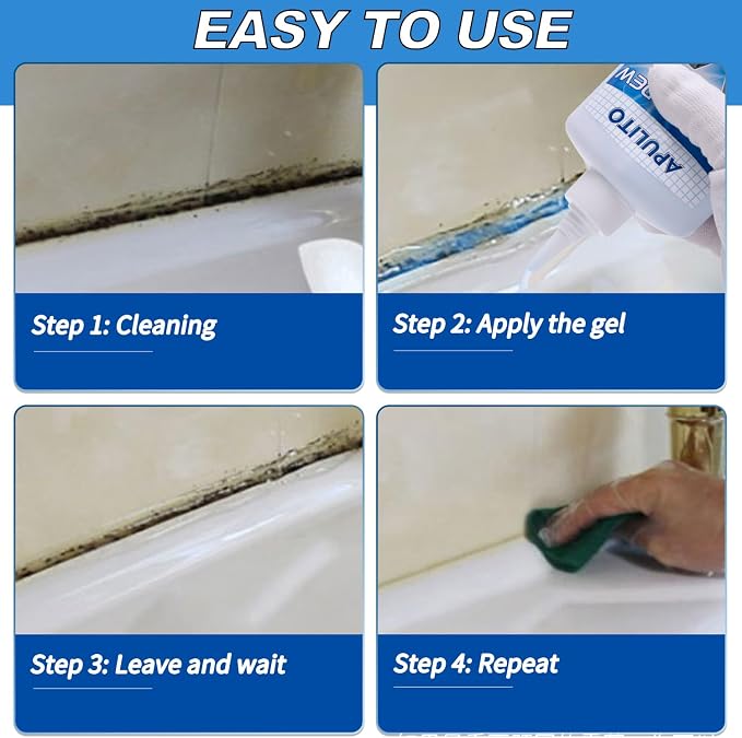 APULITO Household Cleaner Gel Cleaning Gel for Shower Bathroom Tile Sink Kitchen 10 Fl Oz (Pack of 1)