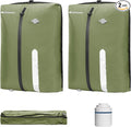 Vacuum Bag for Travel, Reusable Vacuum Compression Bags with Wired Pump for Travel Suitcases, Professional IPX8 Waterproof Traveling Kit, Durable Storage and Organization(2Pack Green)
