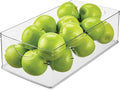 iDesign Stackable Clear Plastic Extra Long Storage Bin | Organizer for Kitchen Cabinet or Pantry