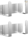 2 Pack Stainless Steel Cutting Board Pot Lid Organizer | 2-pack value set with adhesive & screws; rustproof steel, organizes kitchen utensils, pot lids & bathroom scale