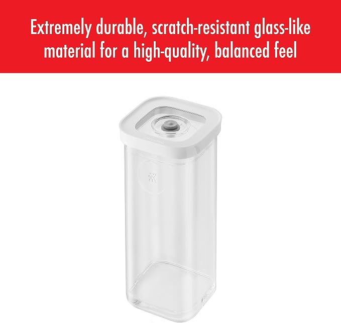 ZWILLING Fresh & Save CUBE Storage Organizer, 3S - 1.25-qt, Pantry Organizers and Storage, Plastic, BPA-Free Airtight Dry Food Storage Container for Storing Brown Sugar, A 2-pound Bag of Rice and more