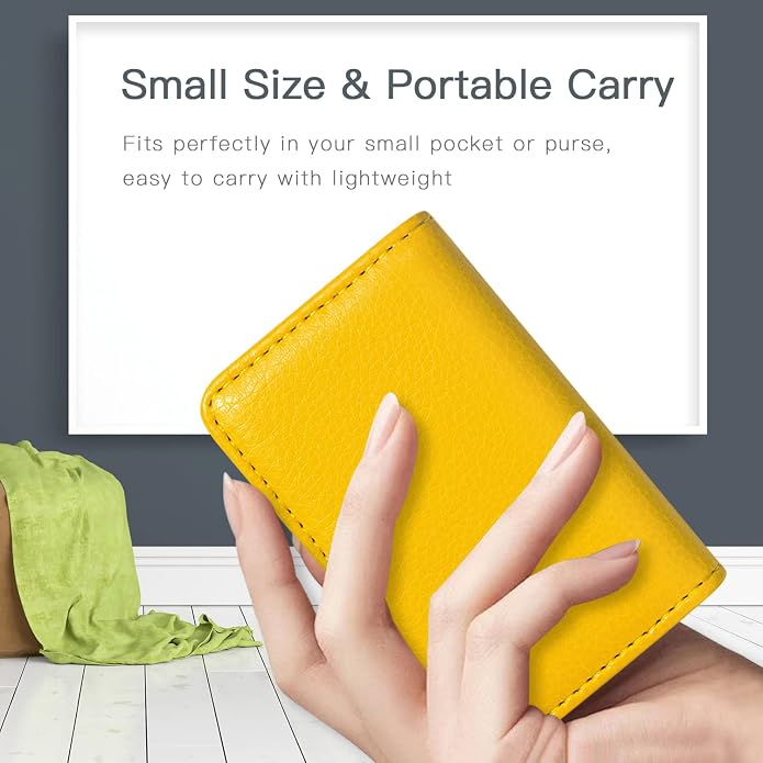 Padike Business Name Card Holder Luxury PU Leather,Business Name Card Holder Wallet Credit card ID Case/Holder For Men & Women - Keep Your Business Cards Clean