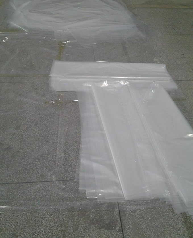 Large Storage Bags 55 x 63 inches Jumbo Plastic Moving Bags for Big Luggage, Furniture, Industry Equipments, Business and Agriculture Use (10 pcs)
