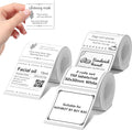 NIIMBOT Labels 3 Rolls Set for B1/B21/B31 Sticker Printer, 50x50mm (1.97'' x 1.97'') 150 Labels/Roll, Refill Labeling Tape for Home School Office Small Business (White)