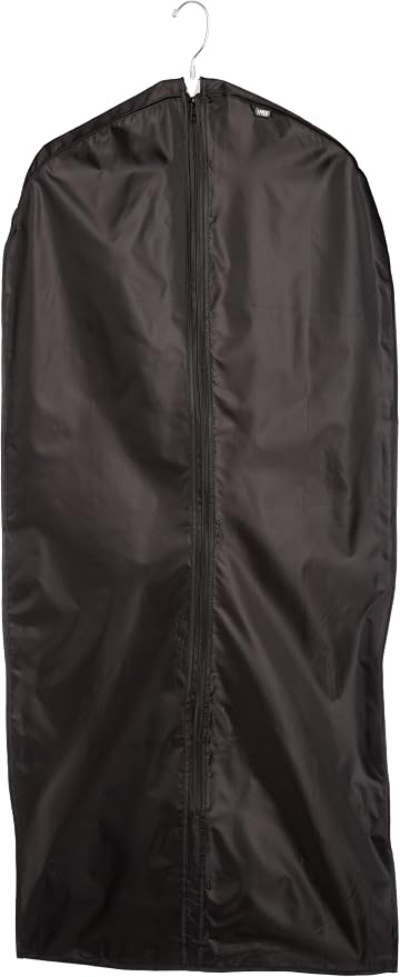 Lewis N. Clark Travel Garment Bag Cover for Airplane, Car, Everyday Use-Heavy-Duty, Lightweight, Water-Resistant, Perfect for Suits, Dresses, or Uniforms, 47” Length, Black, One Size